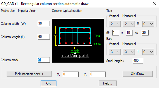 CD_column section window