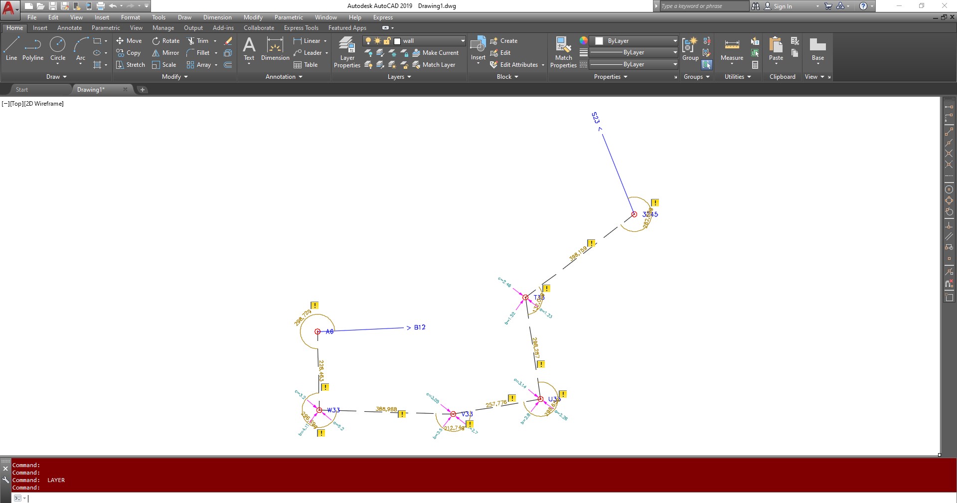 Traverse demo AutoCAD application