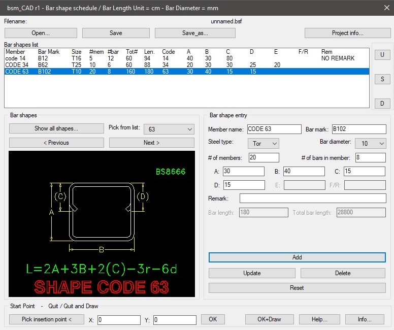 Bar Bending Schedule & Quantity Estimation of Reinforcement Steel AutoCAD Appliacton Picture